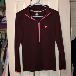VS PINK HALF ZIP